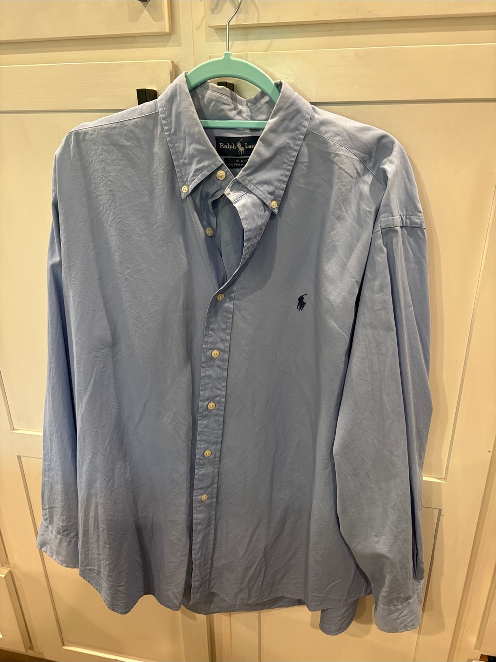 Ralph Lauren Men’s Pale Blue Button-Down Dress Shirt